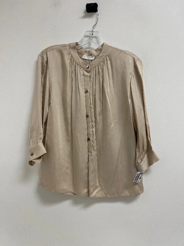 Warm And Comfortable Top Long Sleeve By Cma In Cream, Size: S