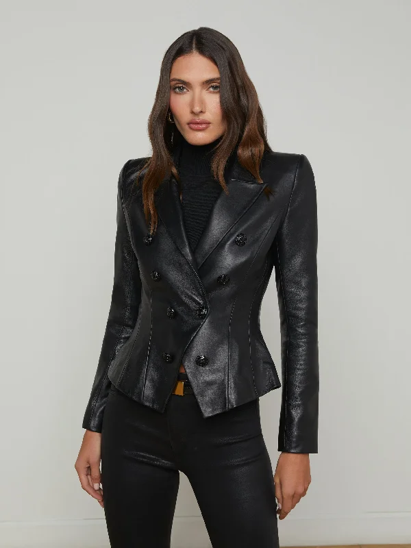 Warm Layers Bethany Leather Tapered Blazer