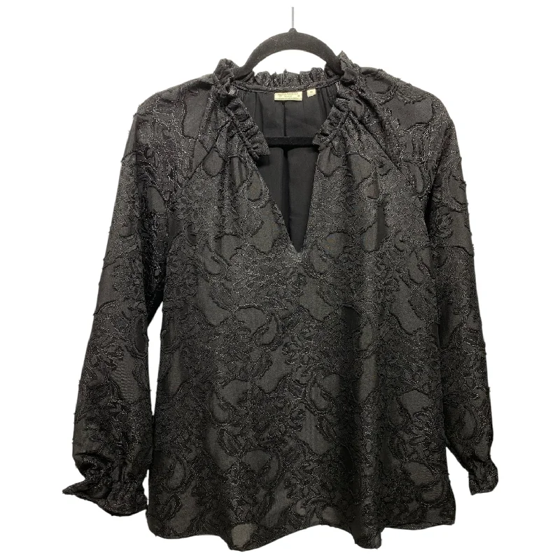 Personal Charm Top Long Sleeve By Spartina In Black, Size: S