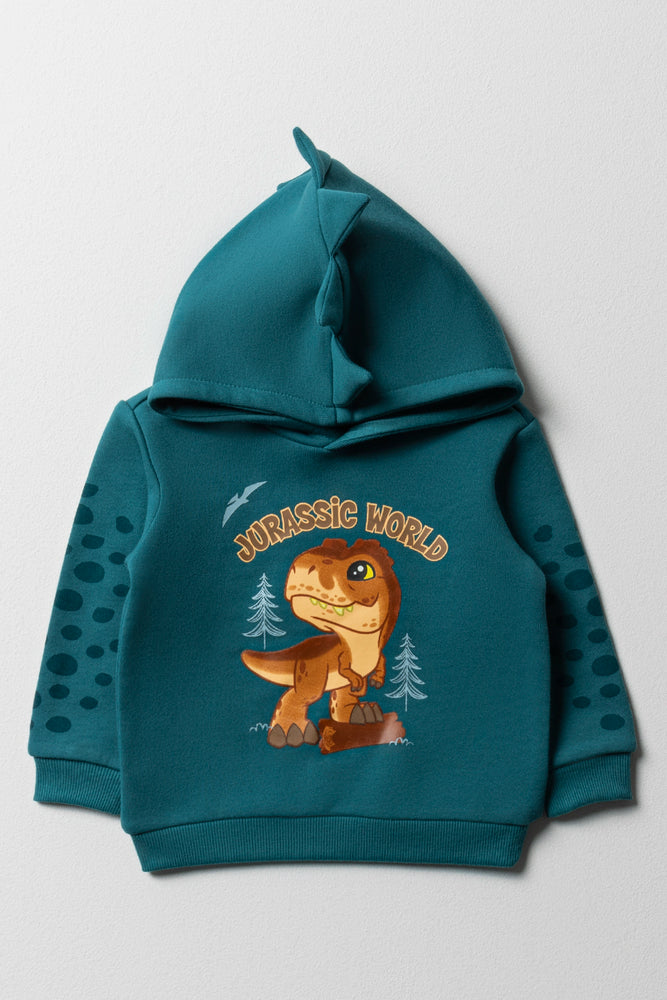 Easy Chic Jurassic World Hoodie Teal