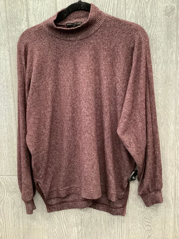 Noble Temperament Top Long Sleeve By Banana Republic In Purple, Size: Xs