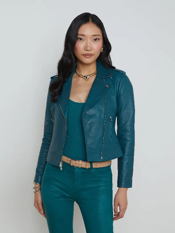 Versatile Casuals Leather Biker Jacket