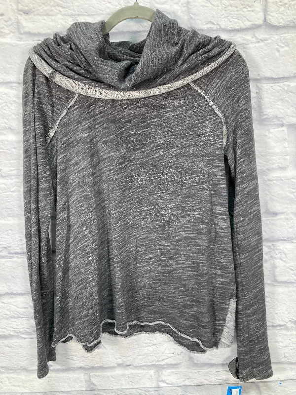 High-end Fabrics Top Long Sleeve By Free People In Grey, Size: S