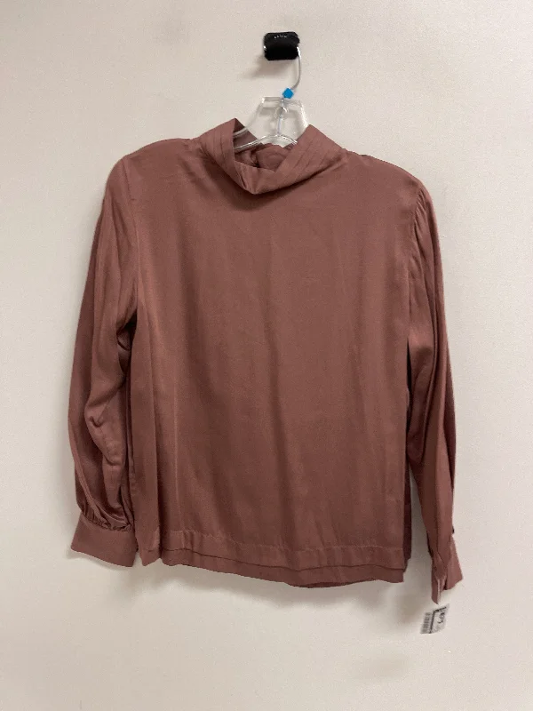 Feminine Charm Top Long Sleeve By Cma In Pink, Size: Xs