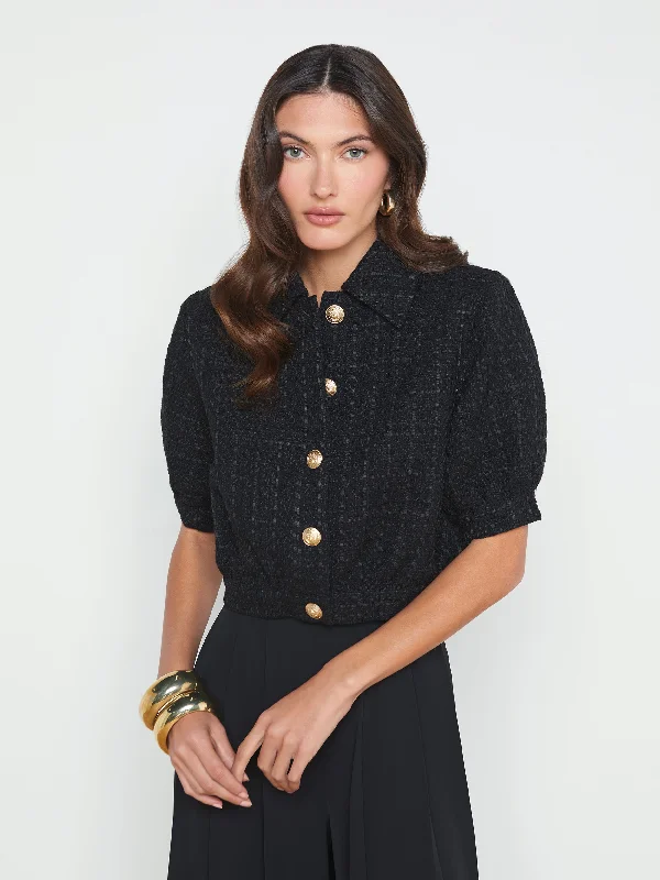 Cozy Knits Cove Cropped Tweed Jacket