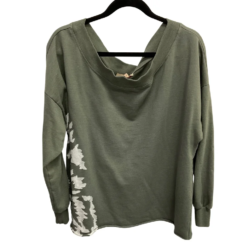 High Street Style Top Long Sleeve By Clothes Mentor In Green, Size: Xl
