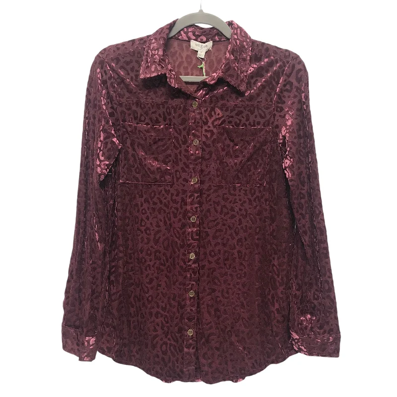 Goddess Outfit Top Ls By Umgee In Maroon, Size:S
