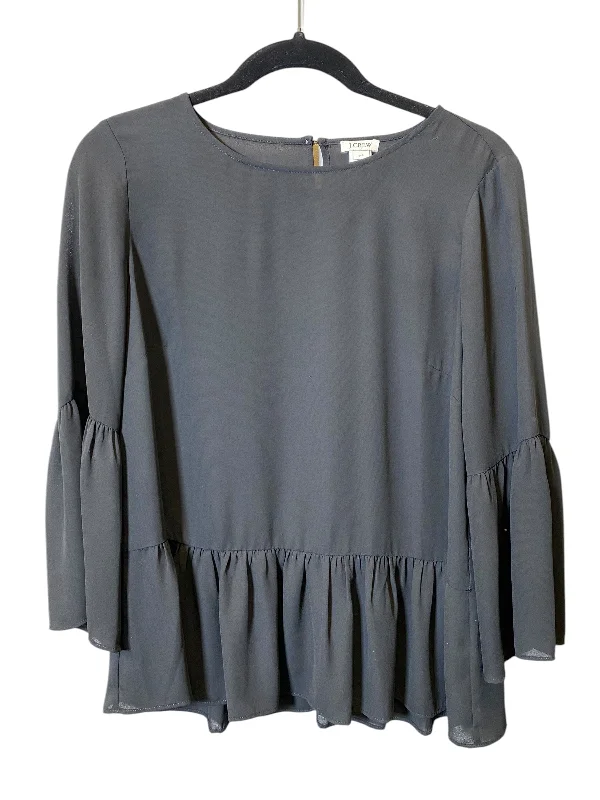 Breezy Comfort Top 3/4 Sleeve By J. Crew In Black, Size: Xs