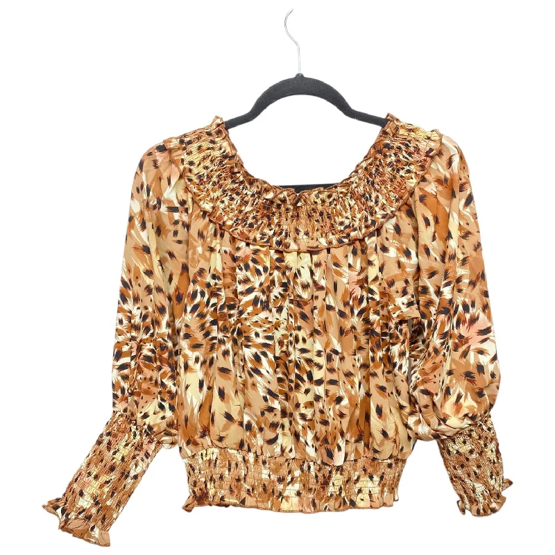 Fashionable Comfort Top Long Sleeve By Clothes Mentor In Animal Print, Size: S