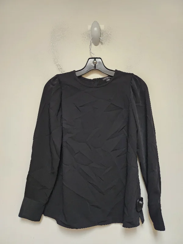 Cool Breeze At Night Top Long Sleeve By Ann Taylor In Black, Size: Xsp