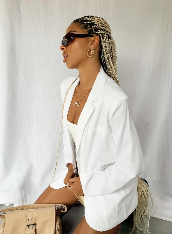 Breezy Comfort Llyod Blazer White