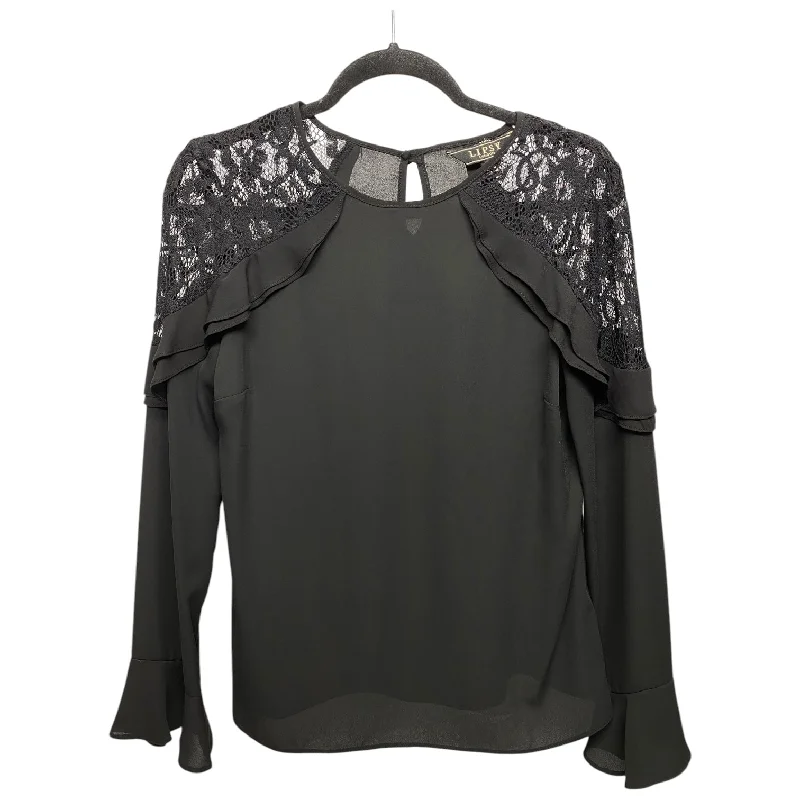 Fashion Concept Top Long Sleeve By Clothes Mentor In Black, Size: 6