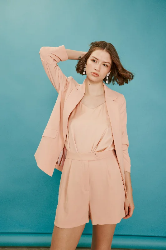 Exquisite Craftsmanship Recycled Shirred Sleeve Blazer