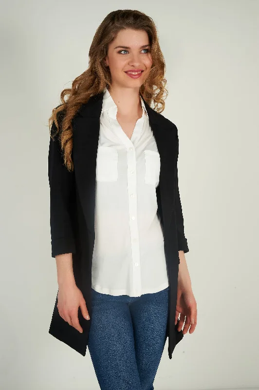 Effortless Dressing Veston long à manches trois-quarts - MORA - (R-C10)