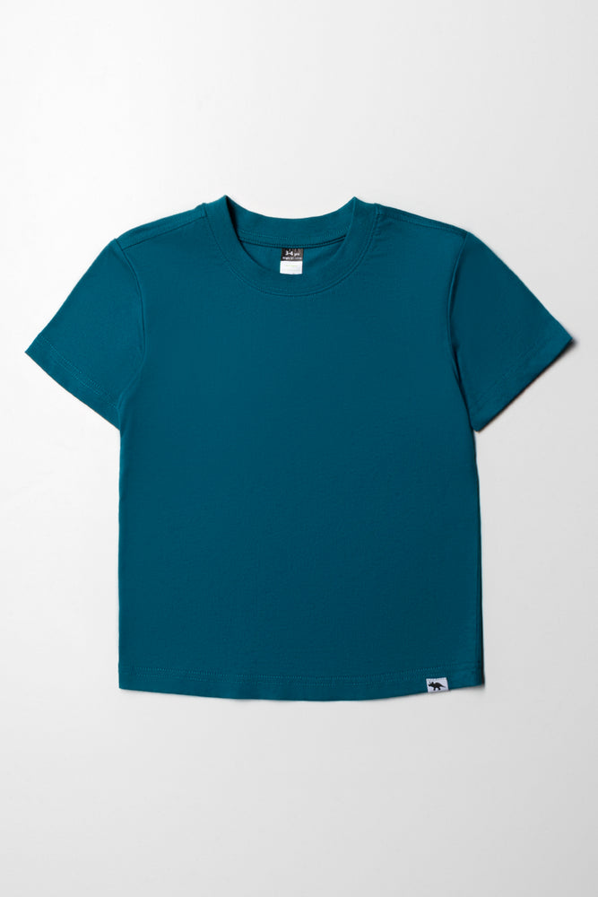 Printed Patterns Boys Short Sleeve T-Shirt Teal