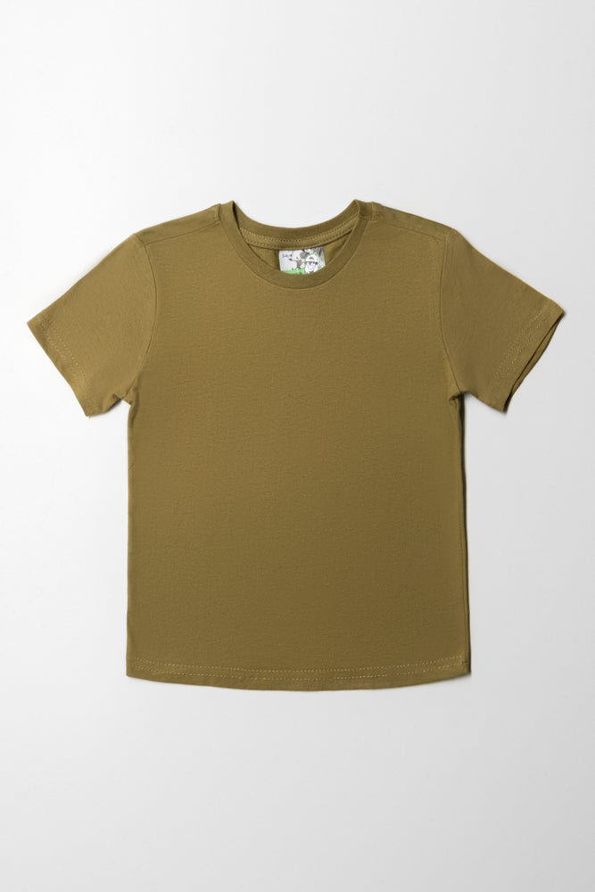 Fashionable In The Times Boys Short Sleeve T-Shirt Dark Green