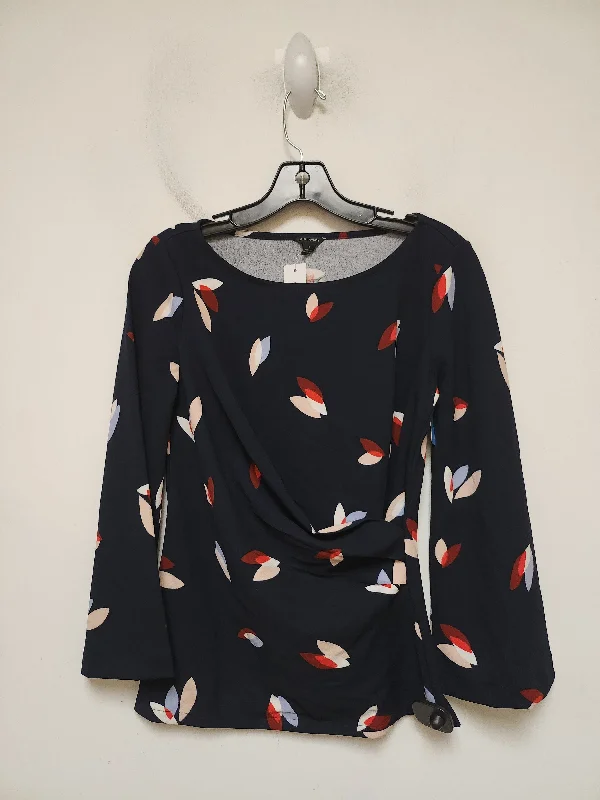 Comfortable Wear Top Long Sleeve By Ann Taylor In Multi-colored, Size: S