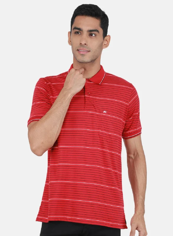 Autumn Selection Men Red Printed T-Shirt