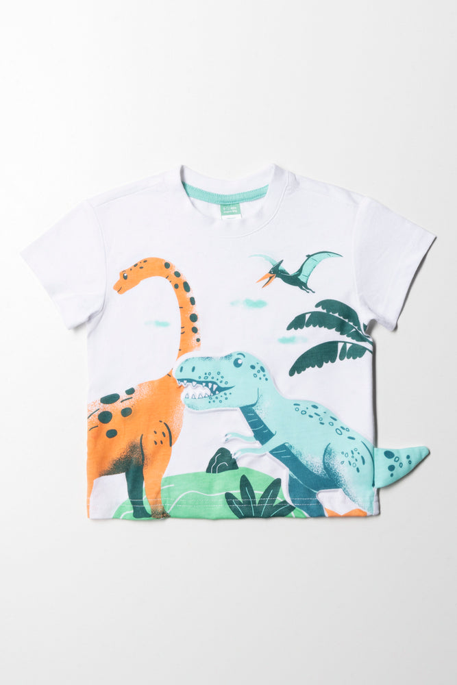 Celebrity Must-have Dinosaur T-Shirt White