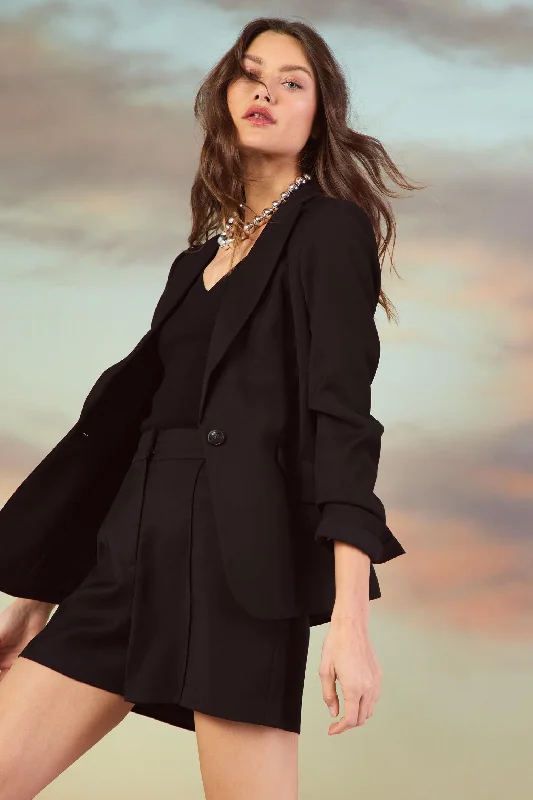 Elegant Wear Tailored Single-Breasted Blazer