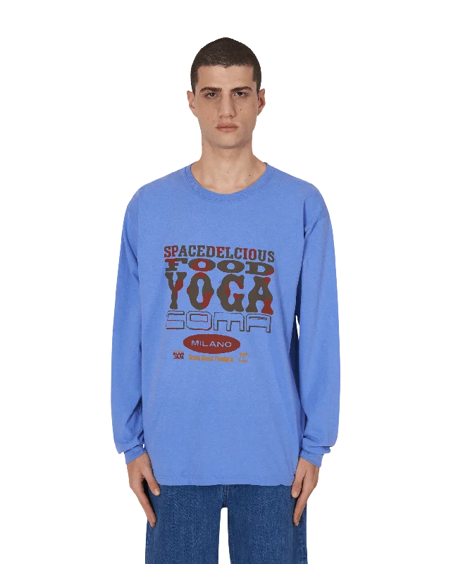 Hooded design Slam Jam x SPACEDELICIOUS Longsleeve T-Shirt Blue