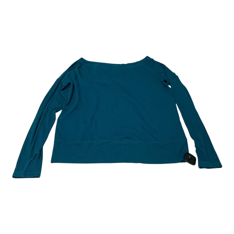 Noble And Elegant Top Long Sleeve By Athleta In Teal, Size: L