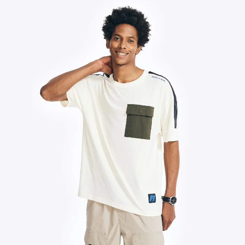Designer Style Nautica Mens Pocket T-Shirt