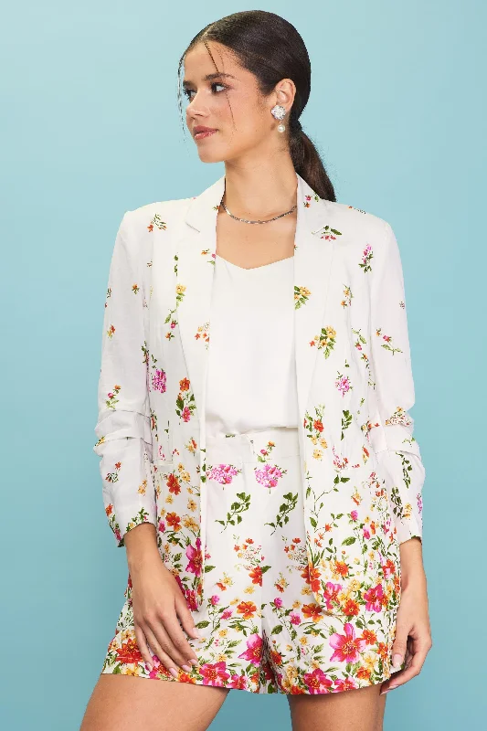 Fresh Wear Floral Motif Print Blazer