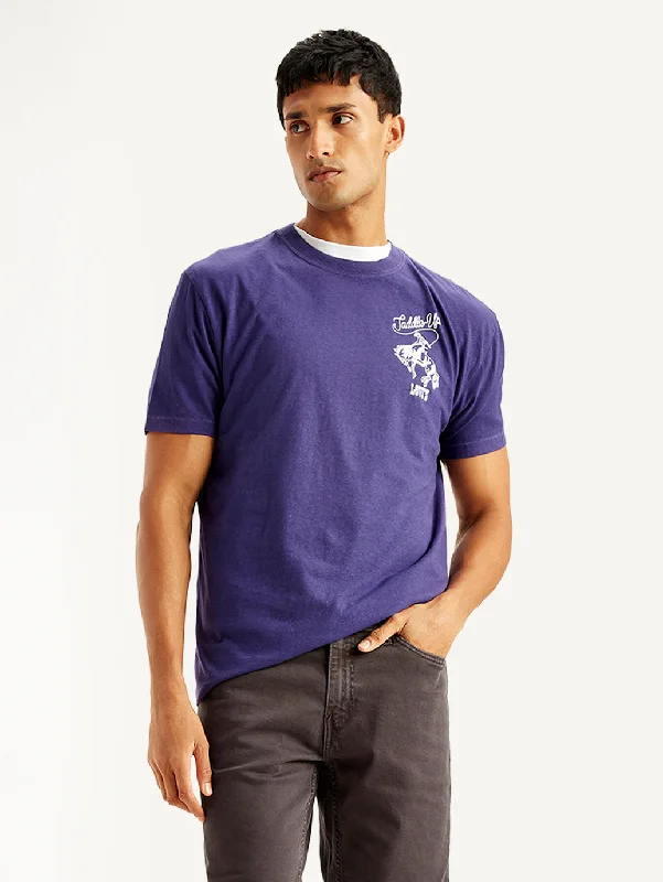 Comfortable And Simple Men's Graphic Print Regular Fit T-shirt