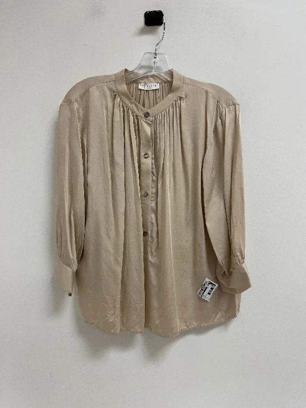 Autumn Selection Top Long Sleeve By Cma In Cream, Size: M