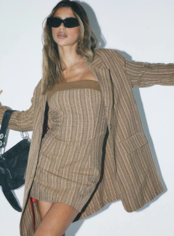 Youthful Style Paddie Plaid Blazer Multi