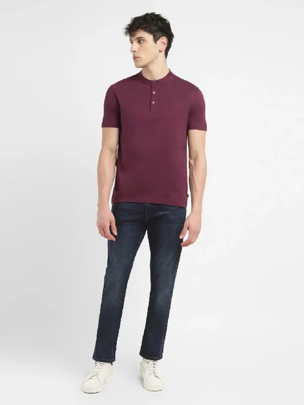 Casual Fit Men's Solid Slim Fit T-shirt