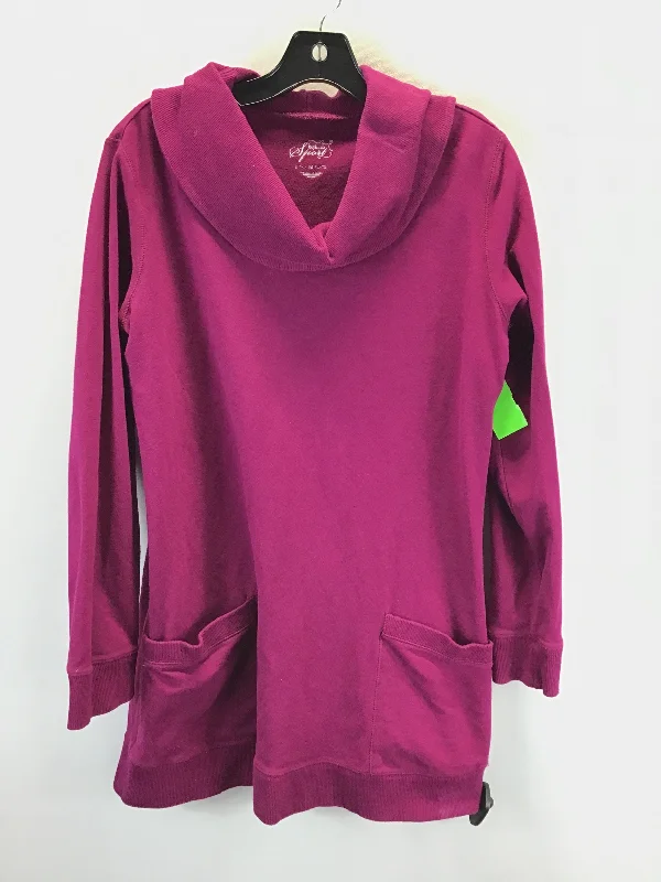 Romantic And Fresh Tunic Long Sleeve By Style And Company Sport In Pink, Size: M