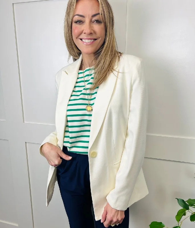 Free Design Smart Ivory Blazer