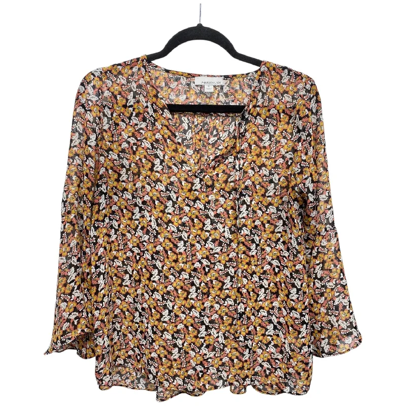 Fashion Classic Top Long Sleeve By Allison Joy In Floral Print, Size: S