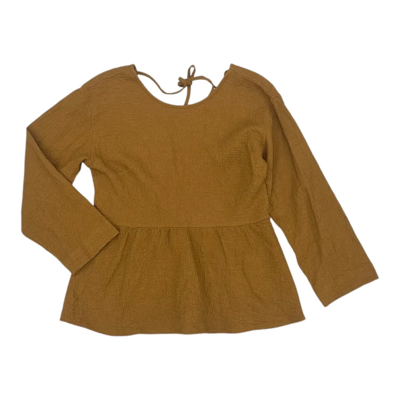 Classic Style Top Ls By Madewell In Brown, Size:Xs