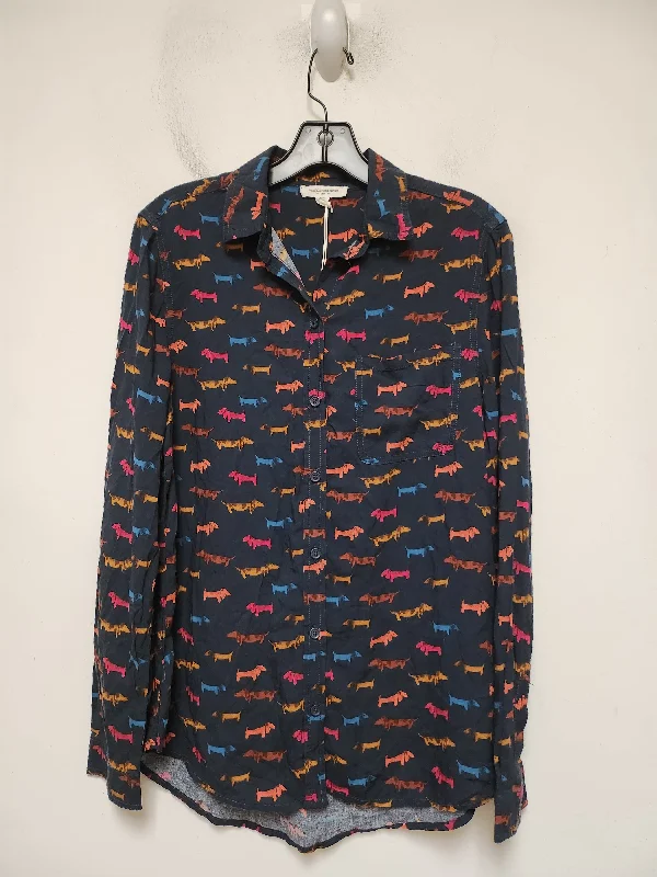 Design Trend Top Long Sleeve By Beachlunchlounge In Animal Print, Size: S