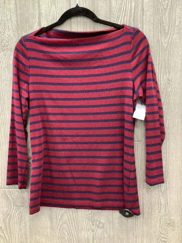 Slim Fit Top Long Sleeve By Old Navy In Red, Size: M