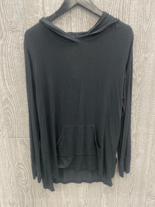 Trendy Dresses Top Long Sleeve By Cuddl Duds In Black, Size: L