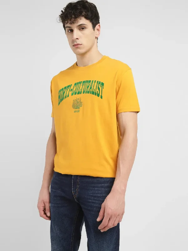Trendy Comfort Men's Print Crew Neck T-shirt
