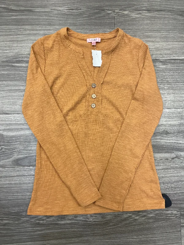 Urban Chic Top Long Sleeve By Clothes Mentor In Orange, Size: S