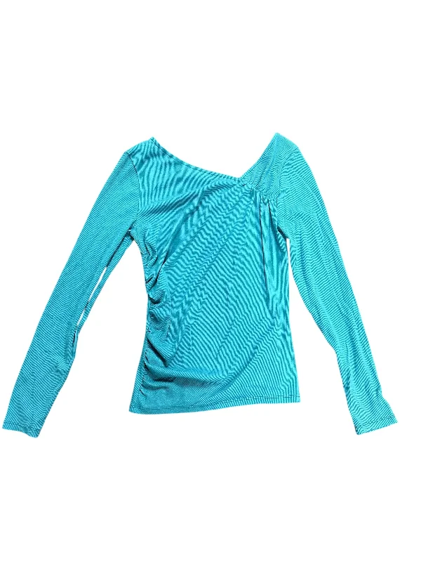 Comfortable And Simple Top Long Sleeve By Red In Blue, Size: M
