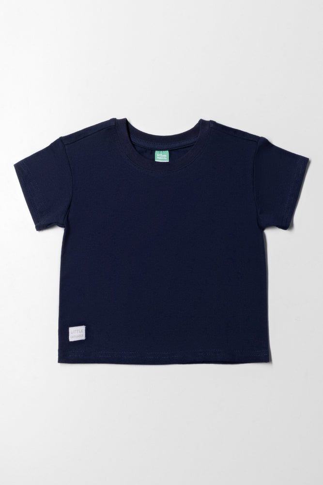 Fashionable Inner Wear Short Sleeve T-Shirt Navy