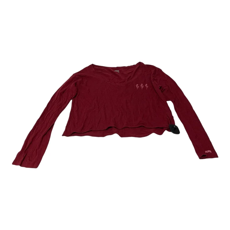 Warm Atmosphere Top Long Sleeve By Pink In Red, Size: Xs