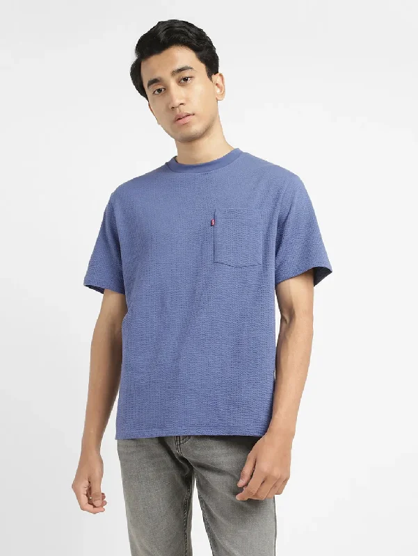 Effortless Wear Men's Textured Round Neck T-shirt