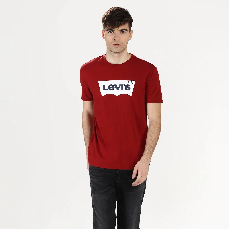 Exquisite Fabrics Men's Brand Logo Crew Neck T-shirt