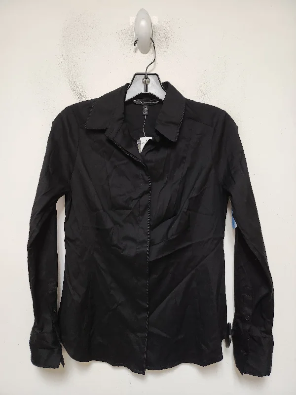 Fashion Expert Top Long Sleeve By White House Black Market In Black, Size: Sp