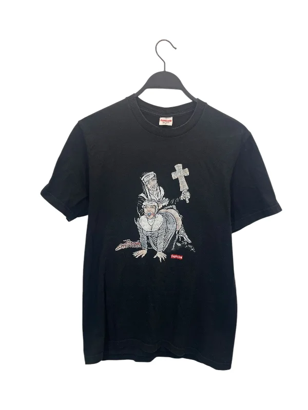 Classic Retro Supreme/T-Shirt/S/Cotton/BLK/NUNS TEE
