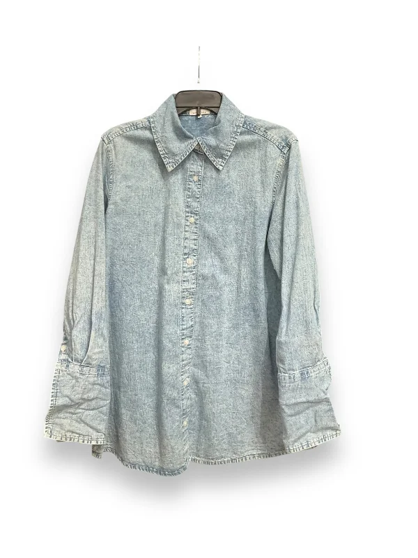 Comfortable Dresses Tunic Long Sleeve By Cmb In Blue, Size: Xs