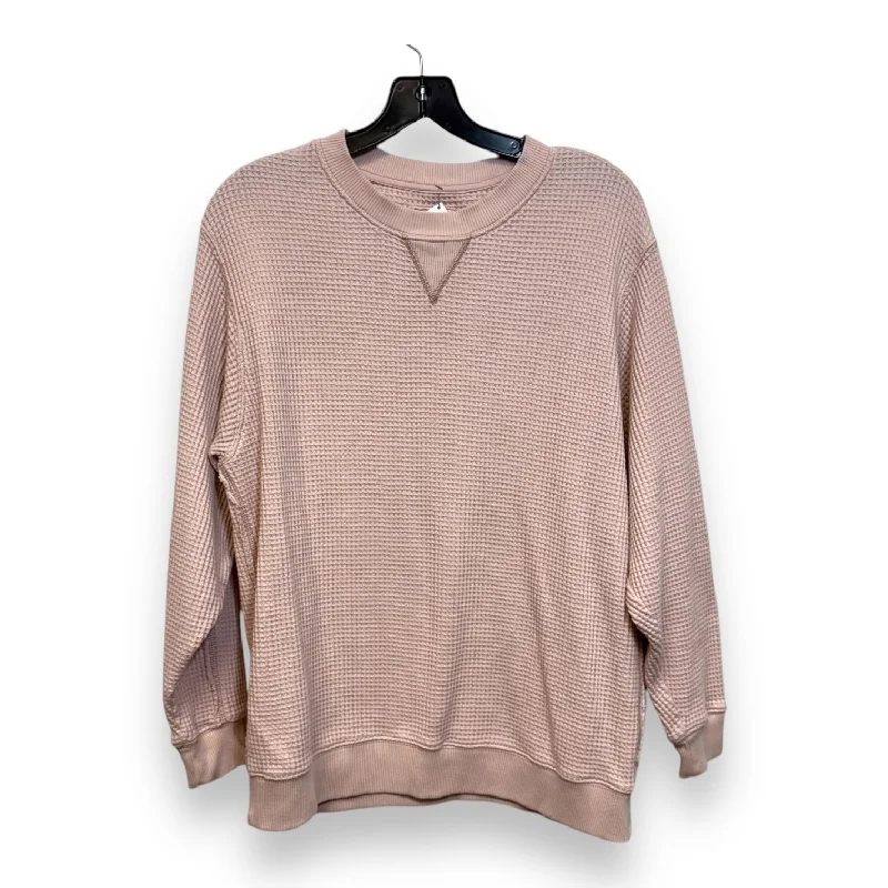 Perfect Tailoring Top Long Sleeve By Aerie In Pink, Size: Xs